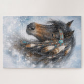 Native American Horse - Puzzle ジグソーパズル (横)