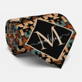 Native American Indian Culture Boho Style Monogram ネクタイ (ロール)