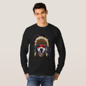 Native American Indian Dalmatian Dog Indigenous Pe Tシャツ (正面フル)