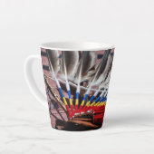 Native American Indian decorated Latte Mug カフェラテマグ (左アングル)