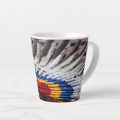 Native American Indian decorated Latte Mug カフェラテマグ (右アングル)