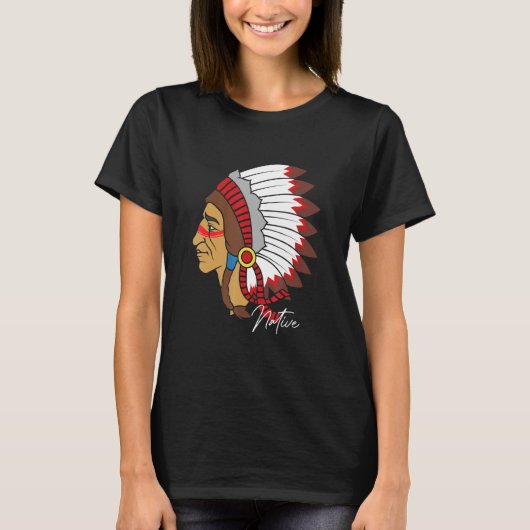Native American Indian Tribe Warrior Pride Tシャツ (正面)