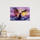 Native American Indian Warrior ポスター (キッチン)