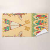 Native american indigenous ornamental seamless pat バスタオル (バスタオル)
