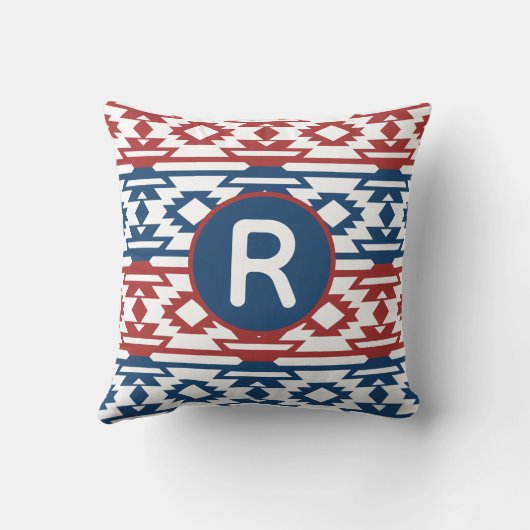 Native American Inspired, Timeless Tribal Patterns クッション (裏面)