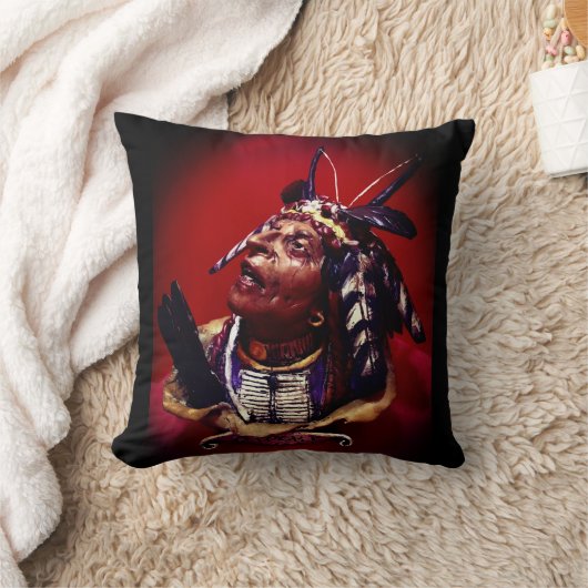 Native American "Medicine Man" クッション (ブランケット)