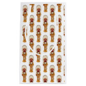 Native American Nutcracker Christmas Gift Bag スモールペーパーバッグ (正面)