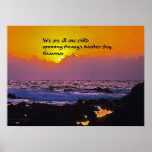 Native American Quotes ポスター (正面)