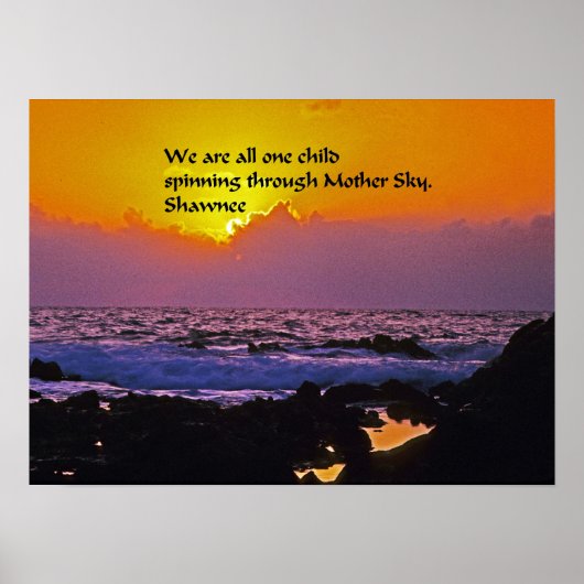 Native American Quotes ポスター (正面)