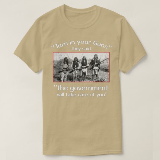 Native American Second Amendment T  Tシャツ (デザイン正面)