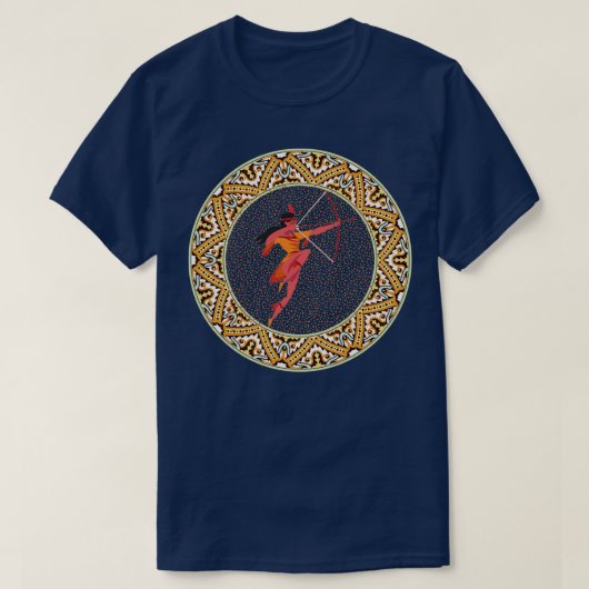 Native American Sioux Warrior (2) Tシャツ (デザイン正面)