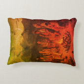 Native American Tribe Sitting Around Their Fire on アクセントクッション (裏面)