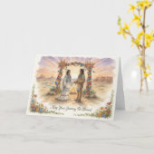 Native American Wedding Card カード (黄色い花)
