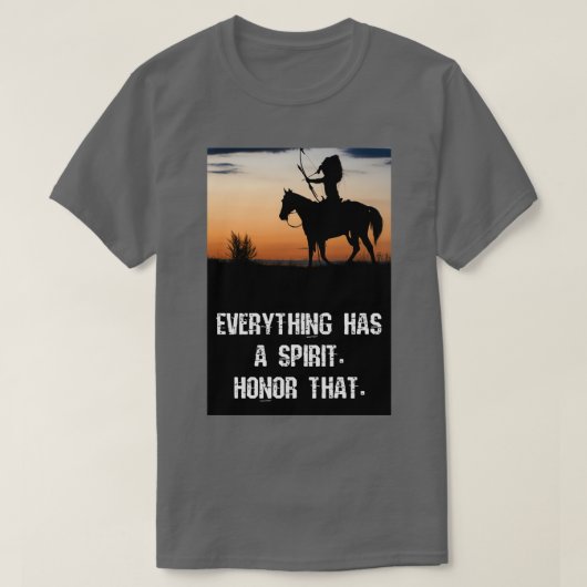 Native american wisdom 1  tシャツ (デザイン正面)