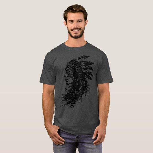 Native American Woman 2 Tシャツ (正面フル)