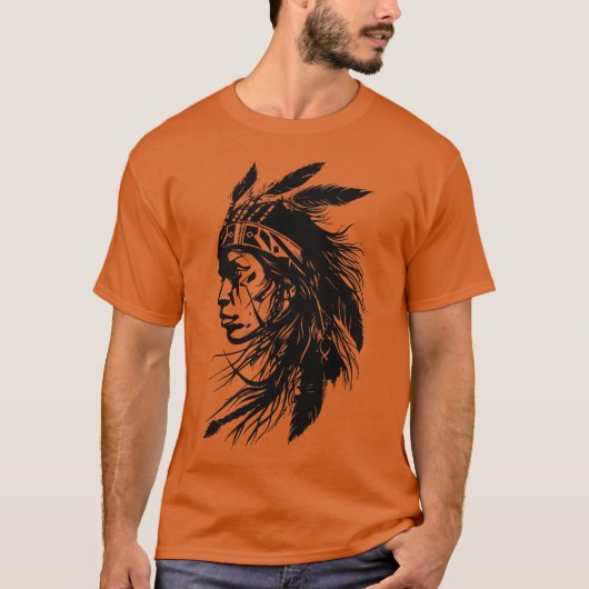 Native American Woman Tシャツ (正面)