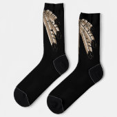 Native Art Socks Eagle Fathers Socks Customized ソックス (左)