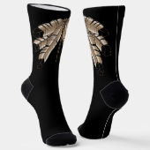 Native Art Socks Eagle Fathers Socks Customized ソックス (傾斜あり)