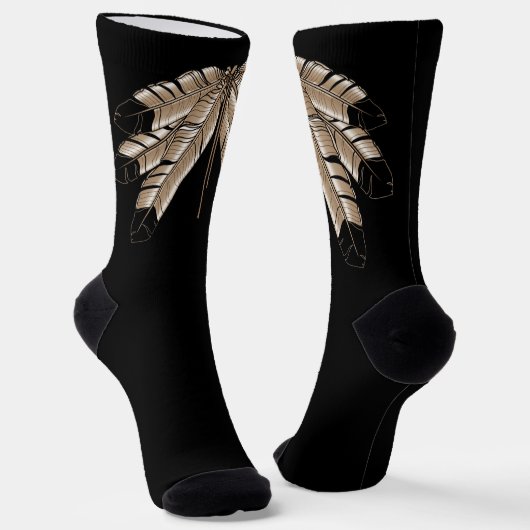 Native Art Socks Eagle Fathers Socks Customized ソックス (傾斜あり)