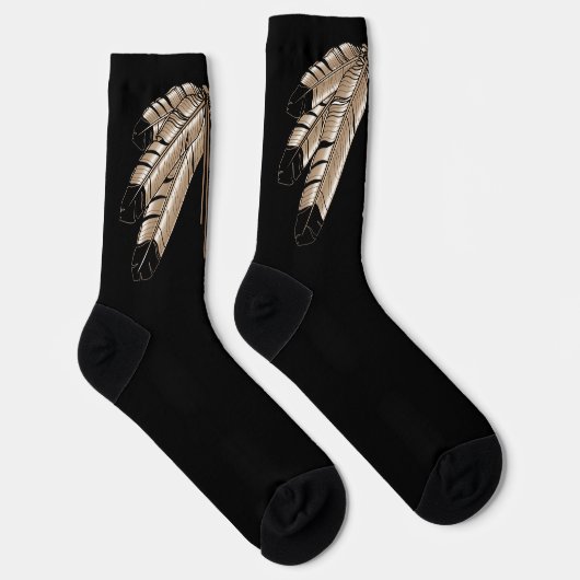 Native Art Socks Eagle Fathers Socks Customized ソックス (右)