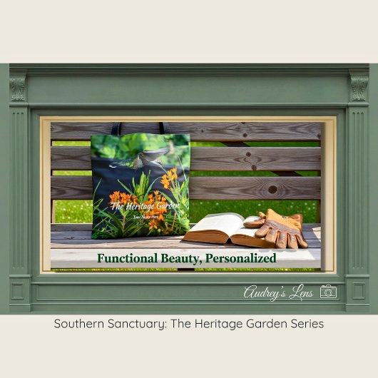 Native Butterfly Weed & Hummingbird Garden Tote トートバッグ