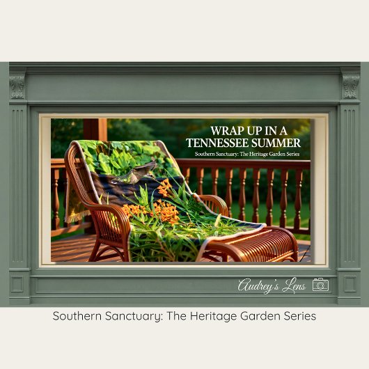 Native Butterfly Weed & Hummingbird Throw フリースブランケット