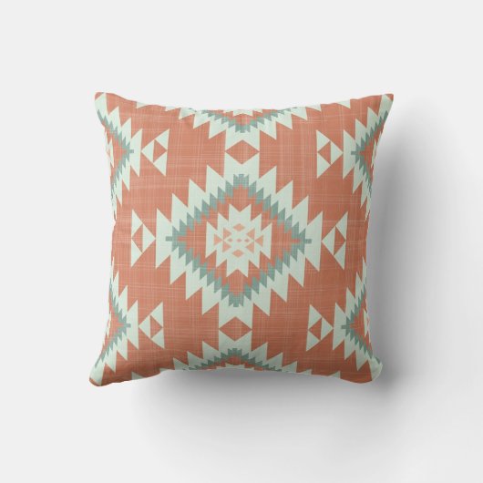 Native Desert 16x16 Throw Pillow クッション (裏面)