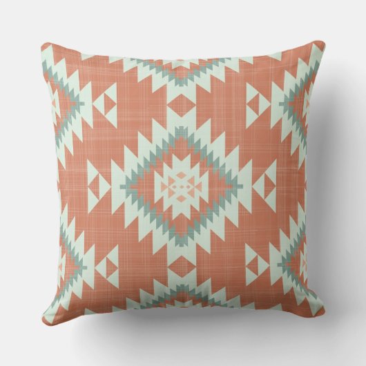 Native Desert 20x20 Throw Pillow クッション (裏面)