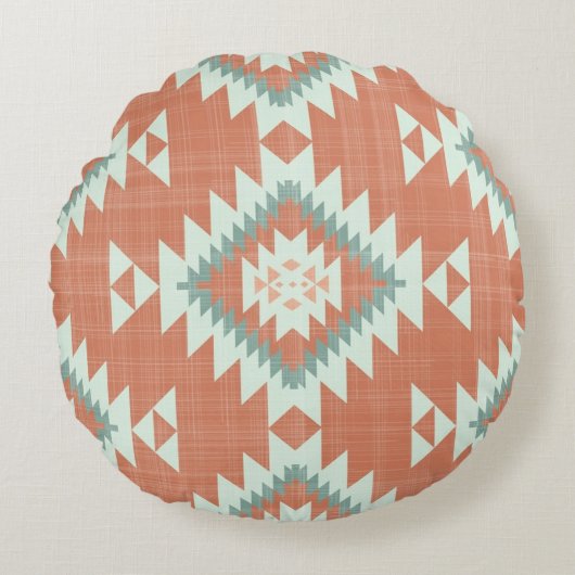 Native Desert Round Pillow ラウンドクッション (正面)