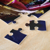 Native "Hunkpapa Chief" rare original art Puzzle ジグソーパズル (側面)