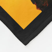 Native Kiowa "Morning sky" original art フリースブランケット (角)