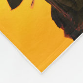 Native Kiowa "Morning sky" original art フリースブランケット (角)