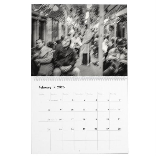 Native New Yorker  2026 Calendar カレンダー (2月 2026)