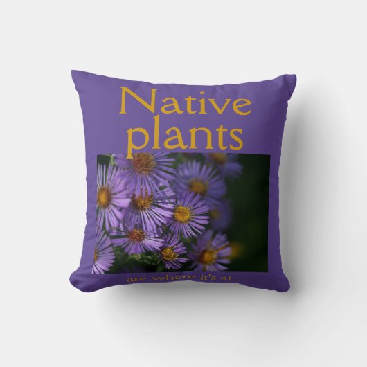 Native plants are where it's at クッション (正面)