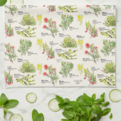 Native Plants Hawaii Volcano Trail Kitchen Towels キッチンタオル (折り畳み)
