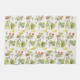 Native Plants Hawaii Volcano Trail Kitchen Towels キッチンタオル
