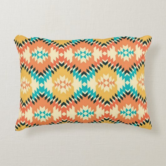 Native Print Accent Pillow アクセントクッション (正面)