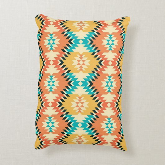 Native Print Accent Pillow アクセントクッション (裏面(縦))