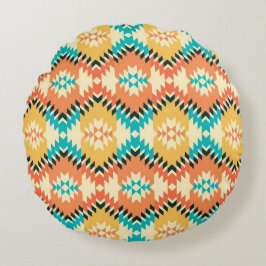 Native Print Round Pillow ラウンドクッション