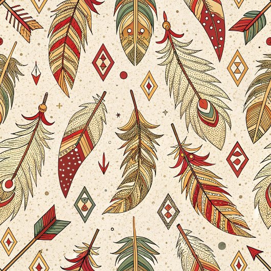 Native Tribal Kitchen Towel Custom Name Accent キッチンタオル