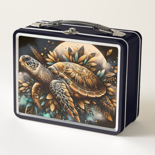 Native Turtle メタルランチボックス (正面)
