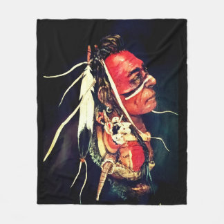 Native Warrior "Kaw" Fleece Blanket フリースブランケット