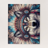 Native Wolf ジグソーパズル (縦)