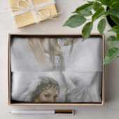 Native Woman & White Horse Decoupage 薄葉紙 (ギフト)