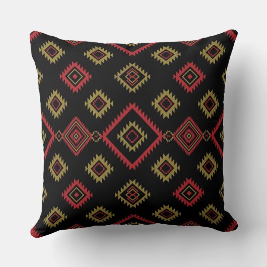 Native Zone 20x20 Throw Pillow クッション (裏面)