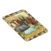 NATIVITY ANIMALS IN STABLE, OX, DONKEY & SHEEP マグネット (右側)