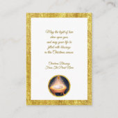 Nativity Carol Service Christmas Invitation エンクロージャーカード (裏面)