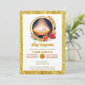 Nativity Carol Service Christmas Invitation シーズンカード (スタンド正面)