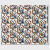 Nativity Christmas Baby Jesus, A Child Is Born ラッピングペーパー (フラット)