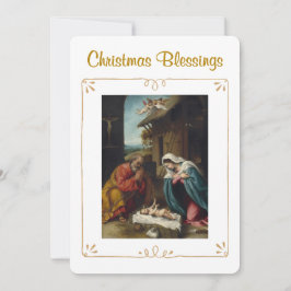 Nativity Christmas Blessings Religious  シーズンカード